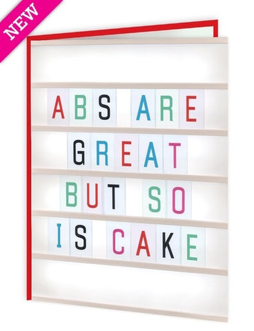 Abs are great-so is cake card