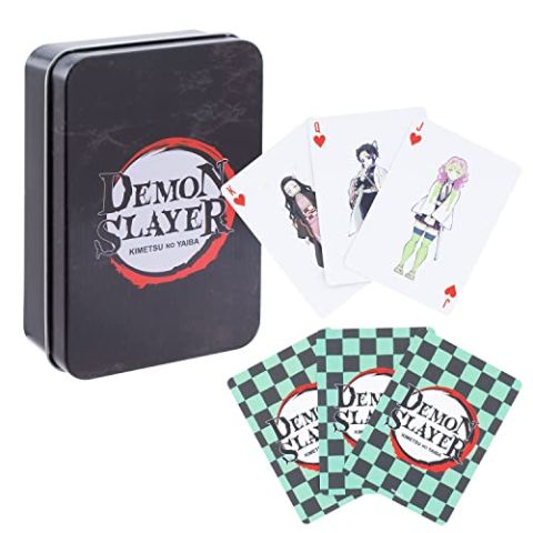 Demon Slayer playing cards in tin