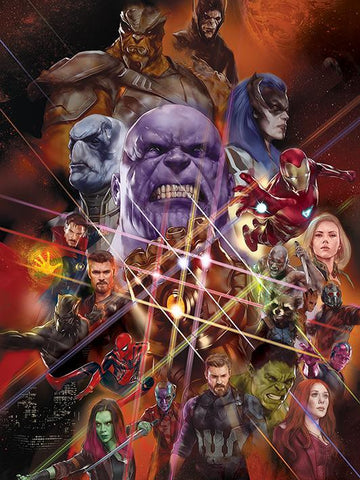 Infinity war Gauntlet canvas