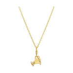 B&TB 14kt GP Chip Cup Necklace