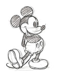 Mickey sketch canvas