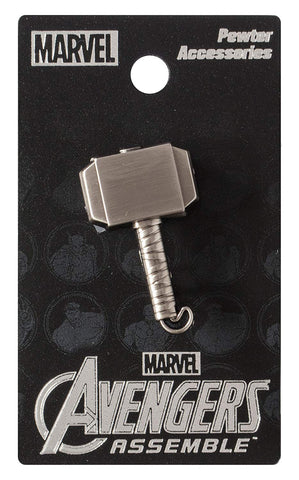 Thors hammer pewter badge