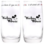 Mickey Mouse set for two glasses