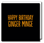 Happy birthday ginger minge card