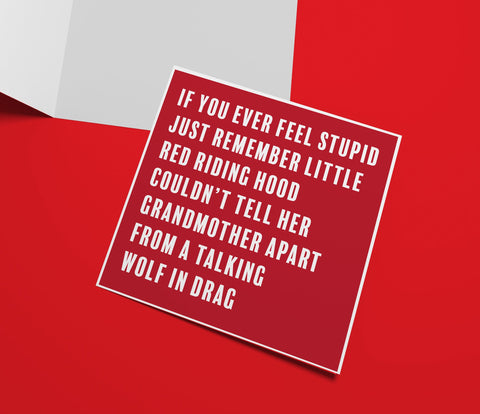 Little Red Riding Hood Card