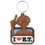 I Love E.T Rubber Keychain