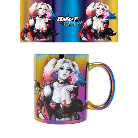 Harley Quinn Kiss Metallic mug