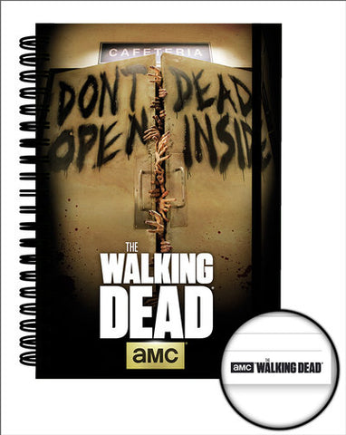 The Walking Dead Dead inside a5 notebook