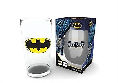 batman comic logo glass
