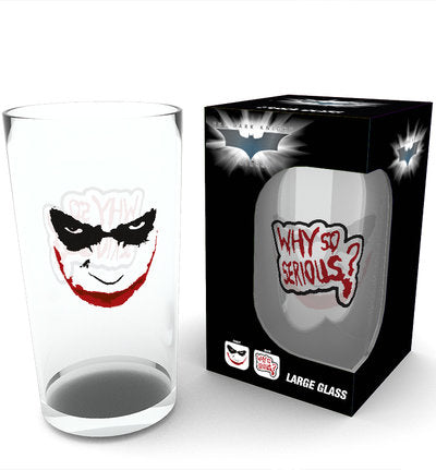 Joker pint glass