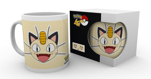 Meowth face pokemon mug