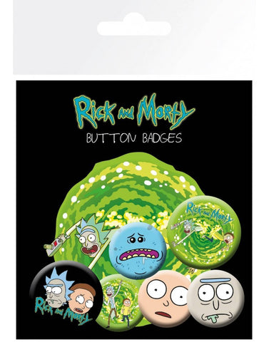 R&M Characters badge pack