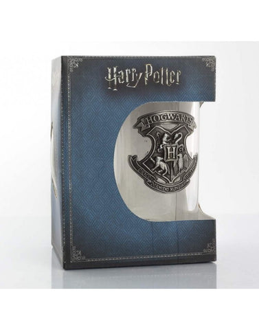 Hogwarts metal crest stein