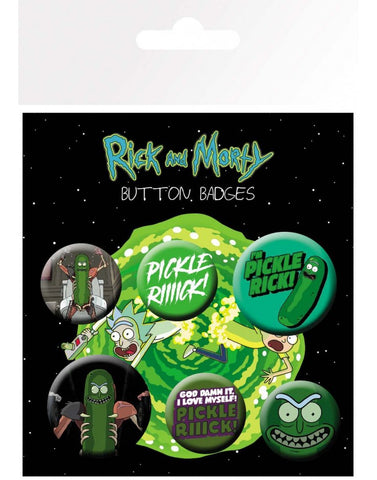 R&M Rick morty badge pack