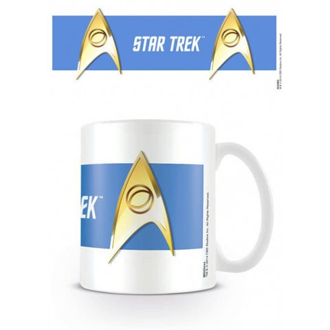 Star Trek science blue mug