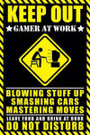 Gamer at work poster