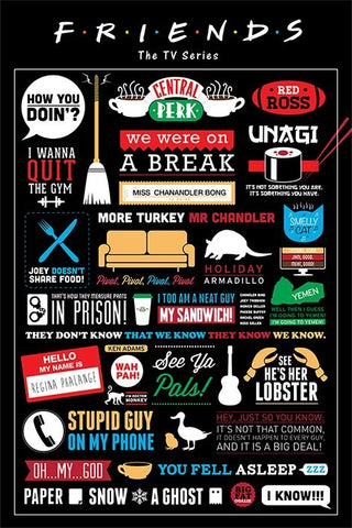 Friends infographic poster
