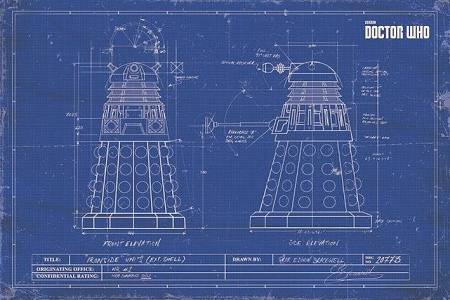 Dalek blueprint poster