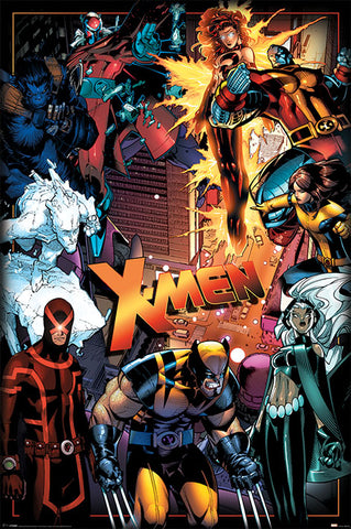 X-Men characters poster