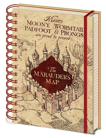 Harry Potter Marauders map notebook
