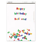Birthday bell end card