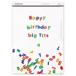 Happy birthday big tits card