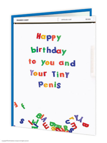 Happy Birthday Tiny Penis Card