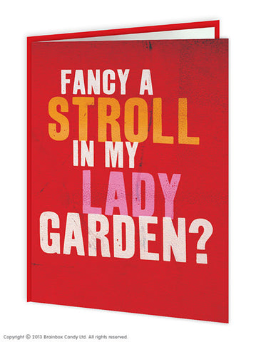 Lady garden card