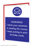 Postman theft card