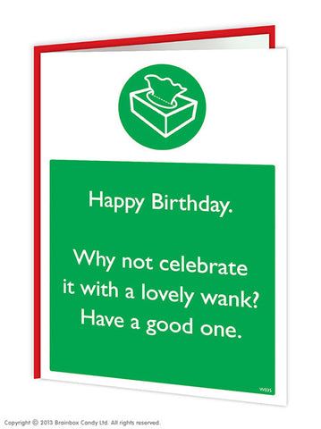 Celebrate with a lovely wank card