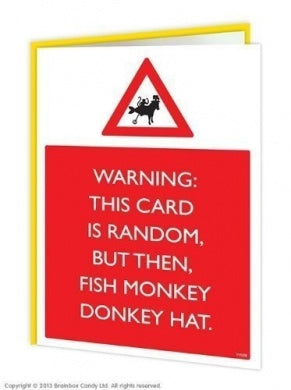 Fish donkey hat card