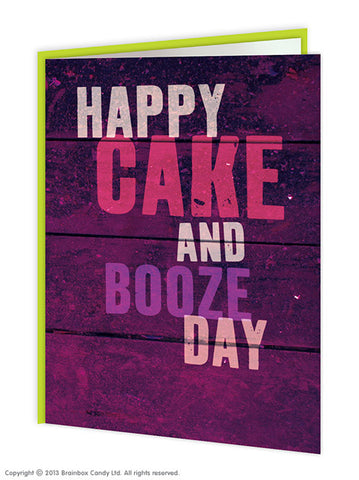 Happy cake and booze day