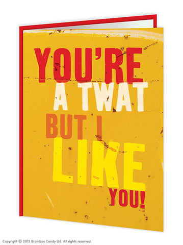 Youre a twat card
