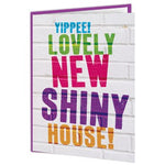 Shiny new house card