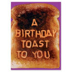 A birthday toast card