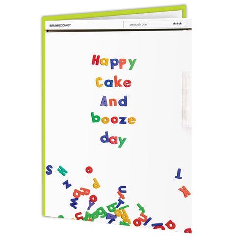 Cake & booze day card