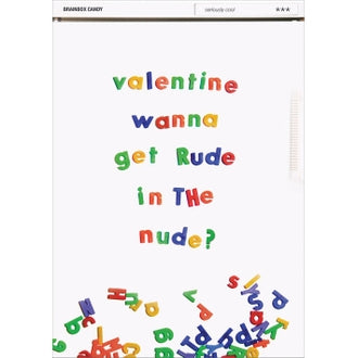 Rude in the nude card