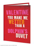 Dolphins duvet card