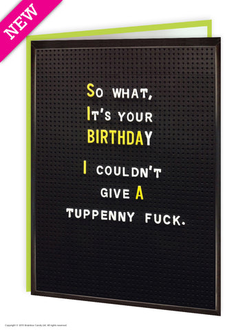 Tupenny fuck card
