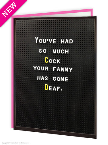 Fanny gone deaf card