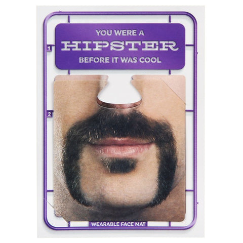 Hipster facematt card