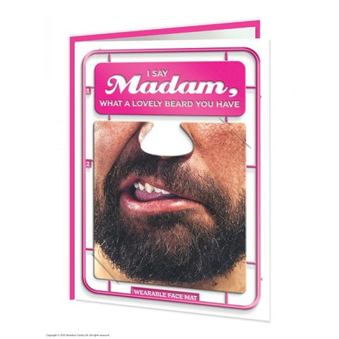 Madam beard facematt card