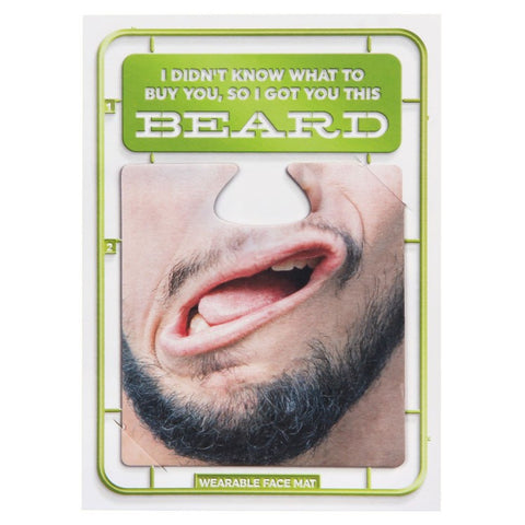 Got you beard facematt card