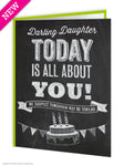 Darling daughter card