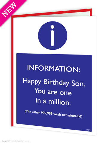Son one in a million card