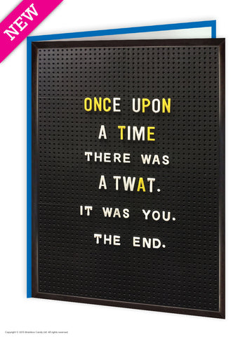Once upon a time card