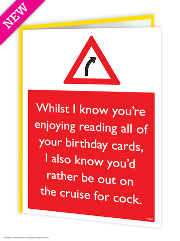 Cock cruise card