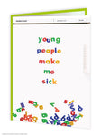 Young people make me card