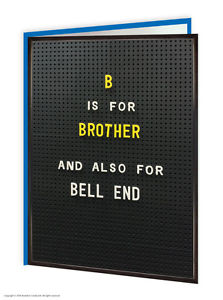 B is for Brother card