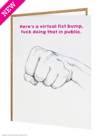 Virtual fist bump card